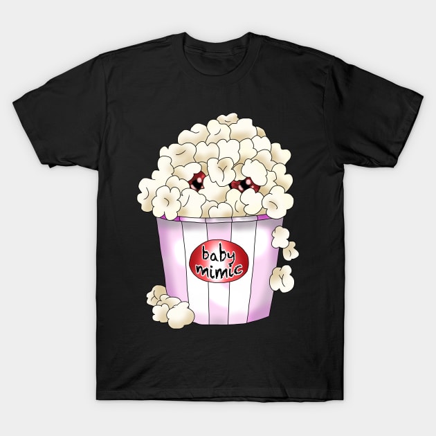 baby mimic popcorn on a plain background T-Shirt by cuisinecat